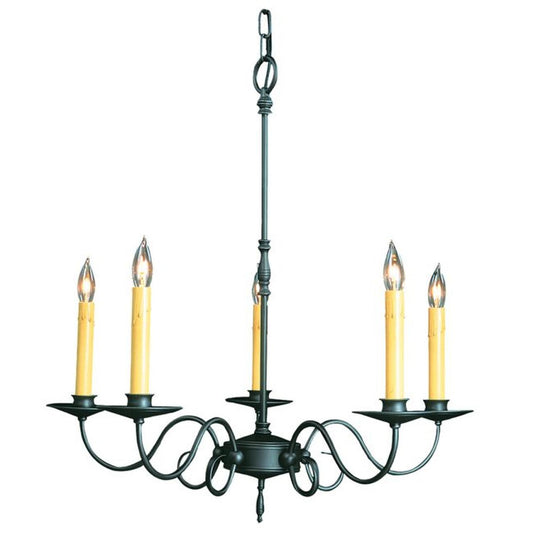 5-Light Charcoal Black Forest Dining Chandelier - 1315 CH by Framburg