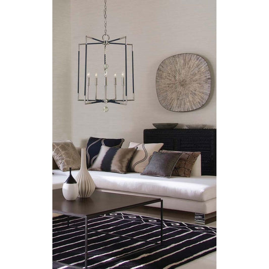 5-Light Felicity Dining Chandelier - 5042 PN/MBLACK by Framburg