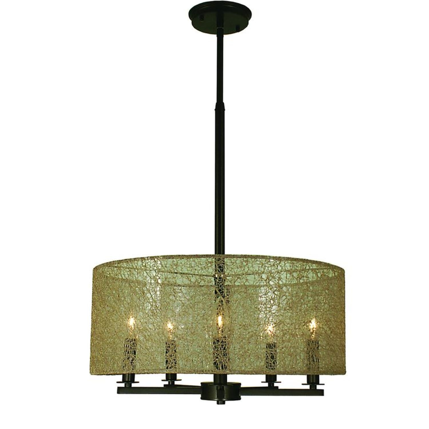 5-Light Mahogany Bronze Chloe Dining Chandelier - 1217 MB by Framburg