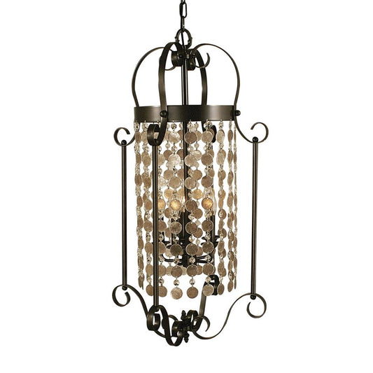 5-Light Mahogany Bronze Naomi Foyer Chandelier - 2925 MB by Framburg