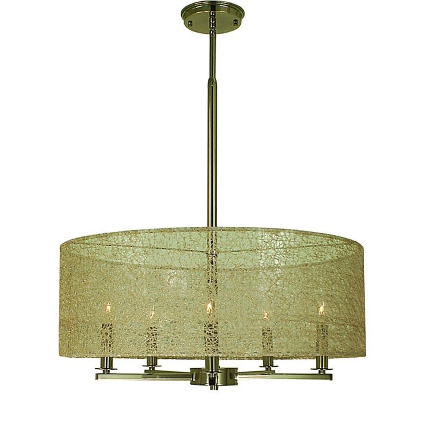 5-Light Polished Nickel Chloe Dining Chandelier - 1219 PN by Framburg