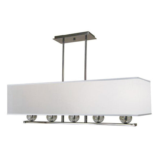 5-Light Polished Nickel Glamour Dining Chandelier - 4995 PN by Framburg