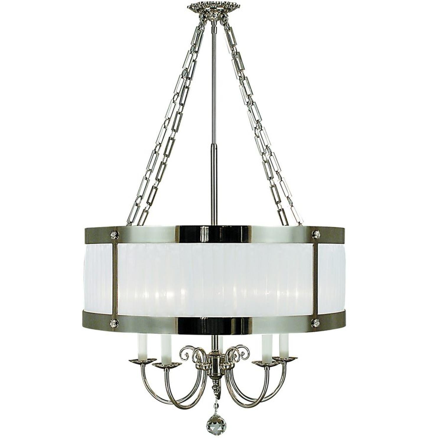 5-Light Polished Silver Astor Dining Chandelier - 2175 PS by Framburg