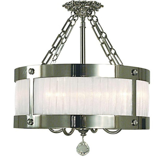 5-Light Polished Silver Astor Flush / Semi-Flush Mount - 2164 PS by Framburg