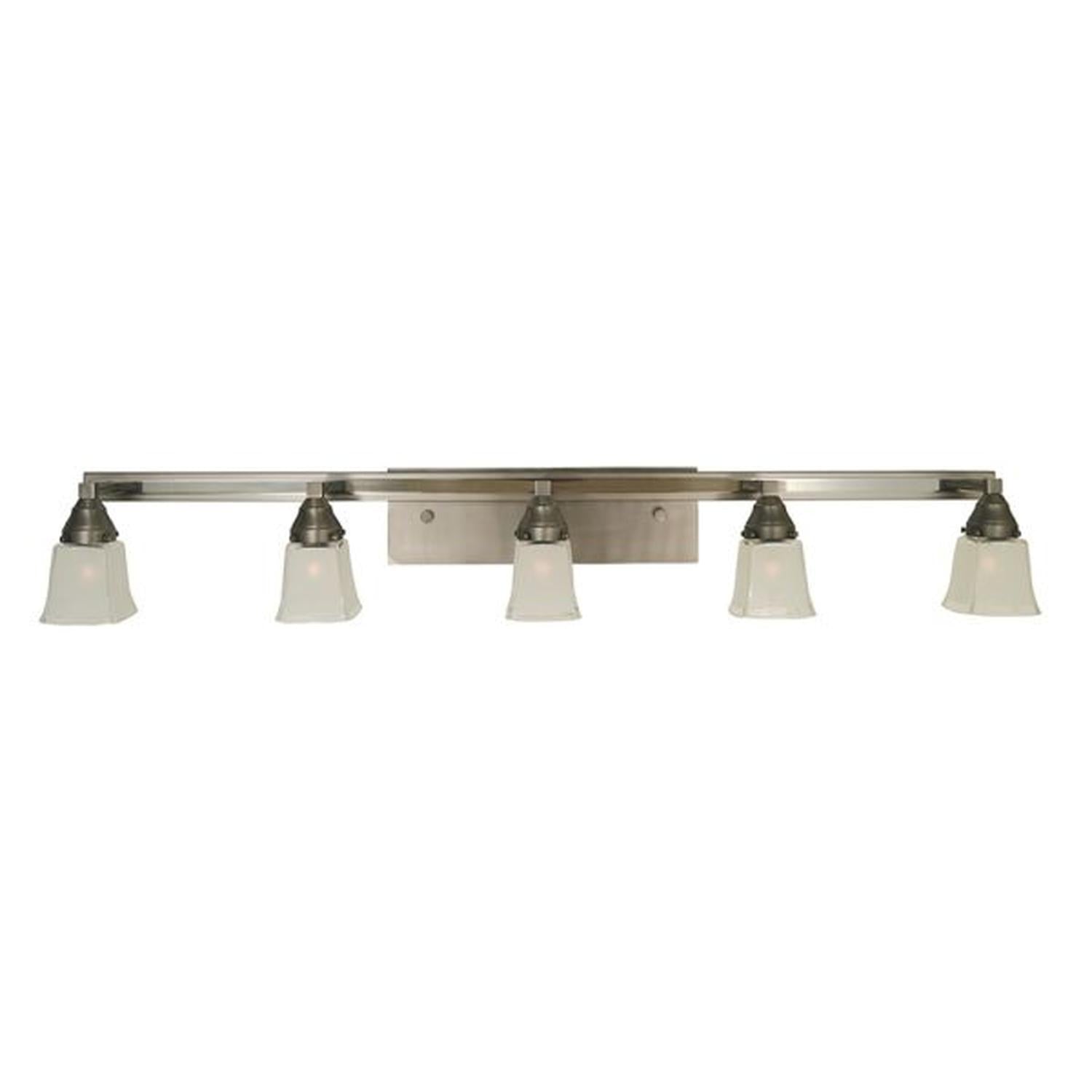 5-Light Satin Pewter/Polished Nickel Mercer Sconce - 4775 SP/PN by Framburg