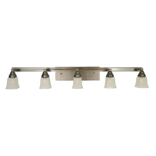 5-Light Satin Pewter/Polished Nickel Mercer Sconce - 4775 SP/PN by Framburg