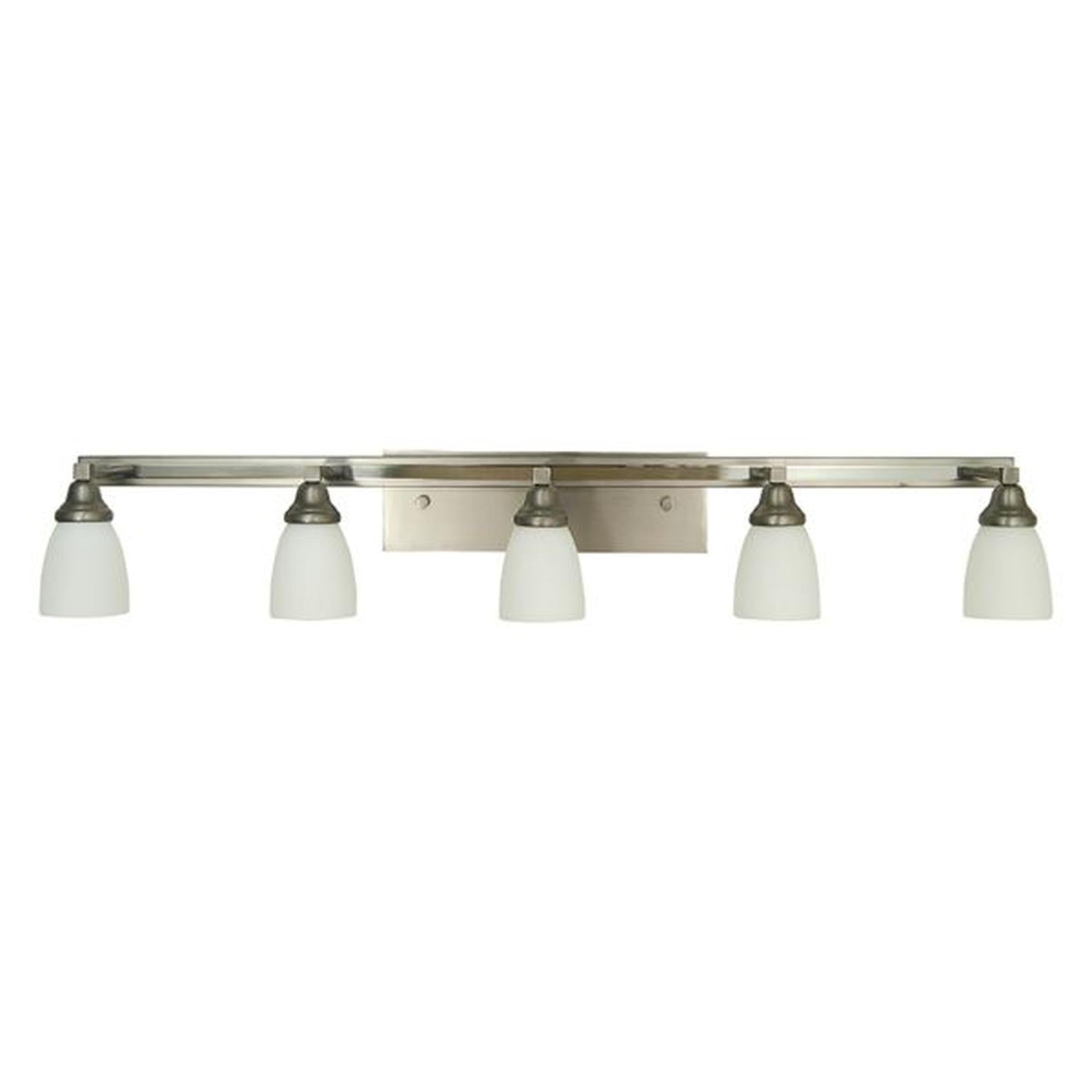 5-Light Satin Pewter/Polished Nickel Mercer Sconce - 4785 SP/PN by Framburg
