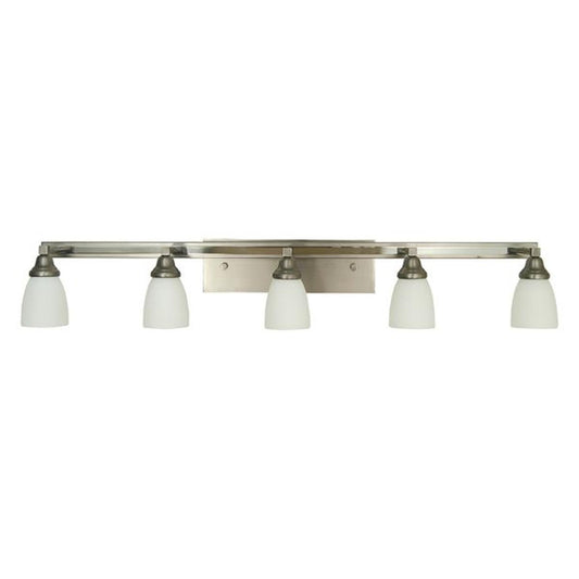 5-Light Satin Pewter/Polished Nickel Mercer Sconce - 4785 SP/PN by Framburg