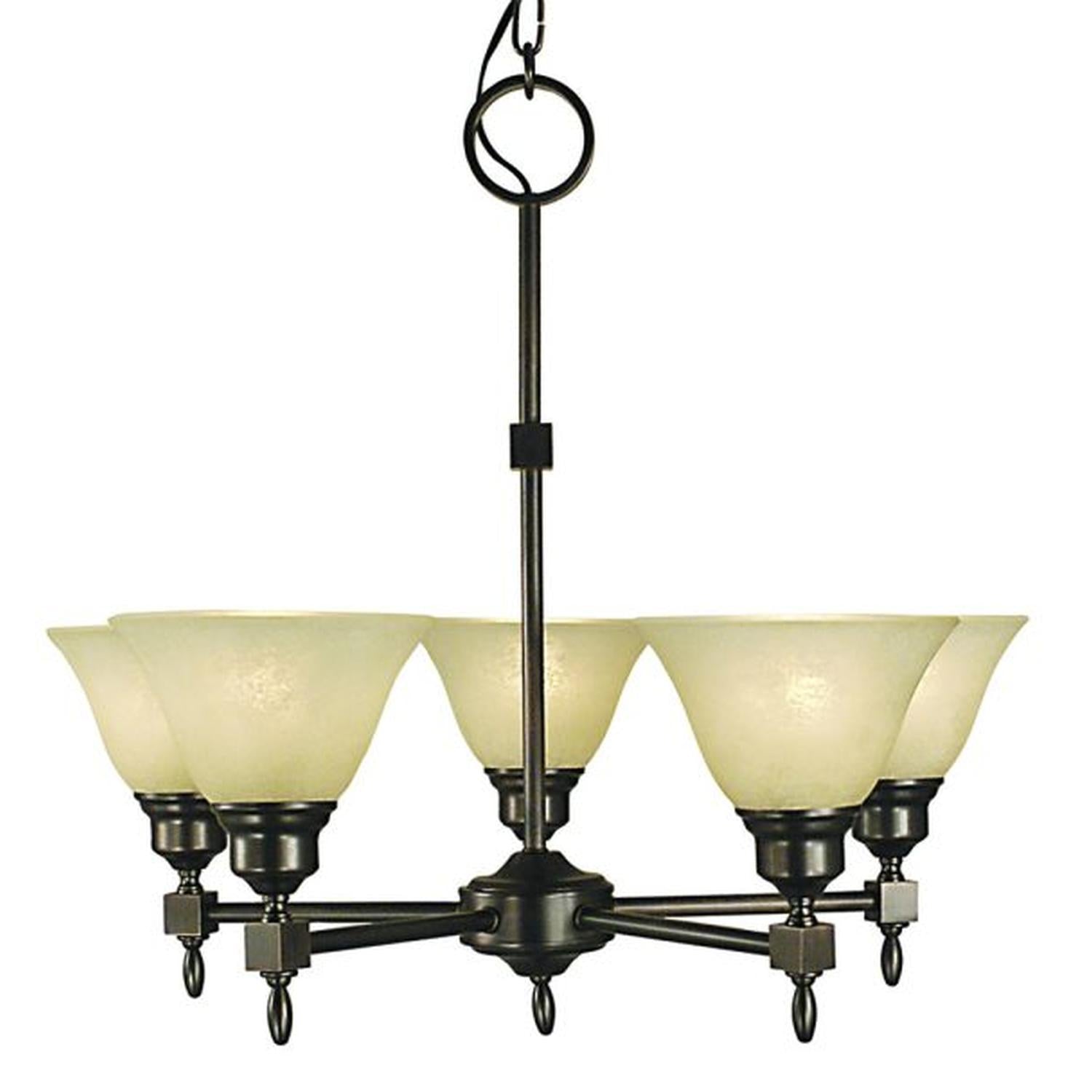 5-Light Siena Bronze Taylor Dining Chandelier - 2435 SBR/CM by Framburg