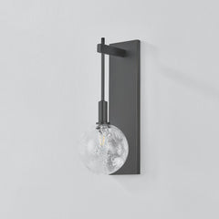 Onteora Sconce by Hudson Valley Lighting - Dimmable 1-Light Wall Light with Clear Seeded Glass Shade