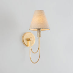 Warrensburg Wall Sconce 16.25"H by Hudson Valley Lighting, Vintage Gold Leaf Finish, Dimmable, E12 Base