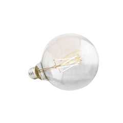 5.5W LED Filament G40 Bulb, 500 Lumens, Dimmable, 2700K, E26 Base, 92 CRI, Energy Efficient