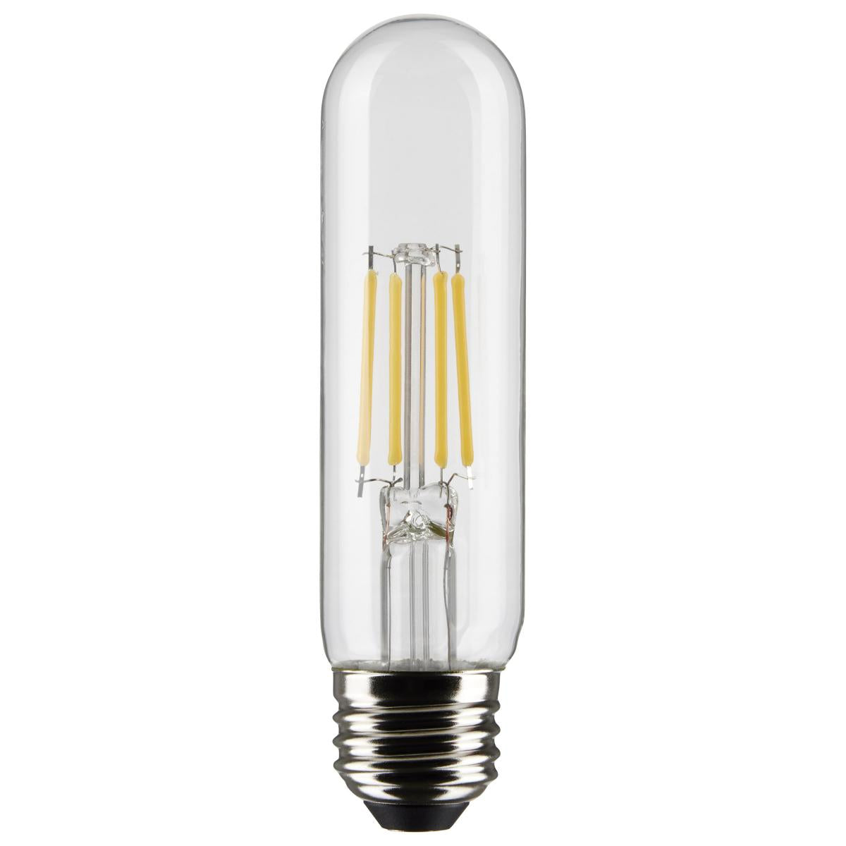 5.5W LED T10 Dimmable Filament Bulb, 450 Lumens, E26 Base, 120V, High CRI, Long Lasting