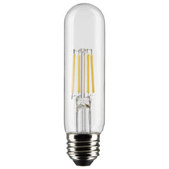 5.5W LED T10 Dimmable Filament Bulb, 450 Lumens, E26 Base, 120V, High CRI, Long Lasting