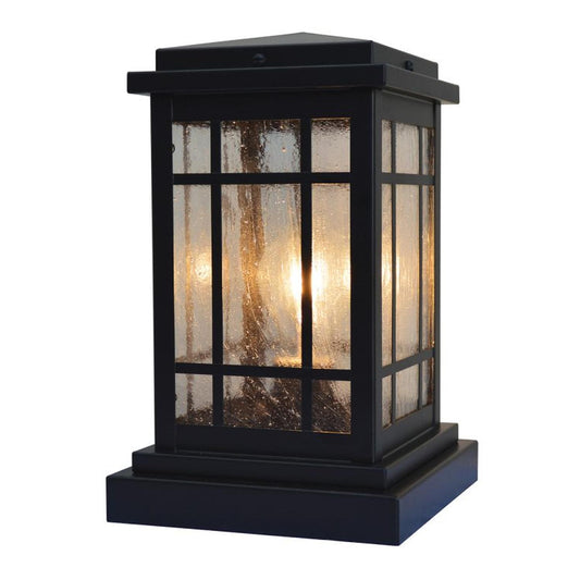 6″ Avenue Column Mount - AVC-6CS-BK - Satin Black by Arroyo Craftsman
