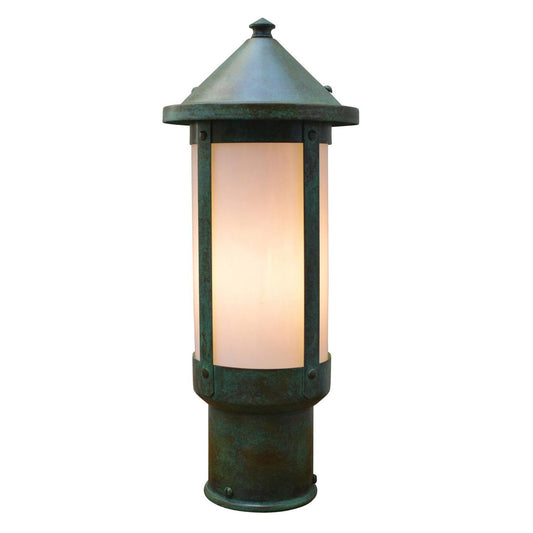 6″ Berkeley Long Body Post Mount - BP-6LWO-VP - Verdigris Patina by Arroyo Craftsman