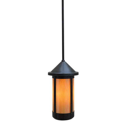 6″ Berkeley Long Body Stem Hung Pendant - BSH-6LGW-BZ - Bronze by Arroyo Craftsman