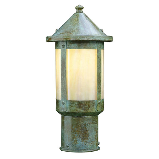 6″ Berkeley Post Mount - BP-6GW-VP - Verdigris Patina by Arroyo Craftsman