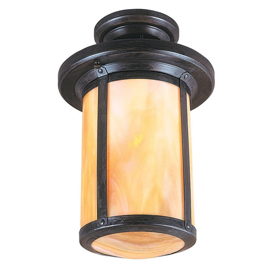 6″ Berkeley Semi-Flush Mount - BCM-6GW-BZ - Bronze by Arroyo Craftsman