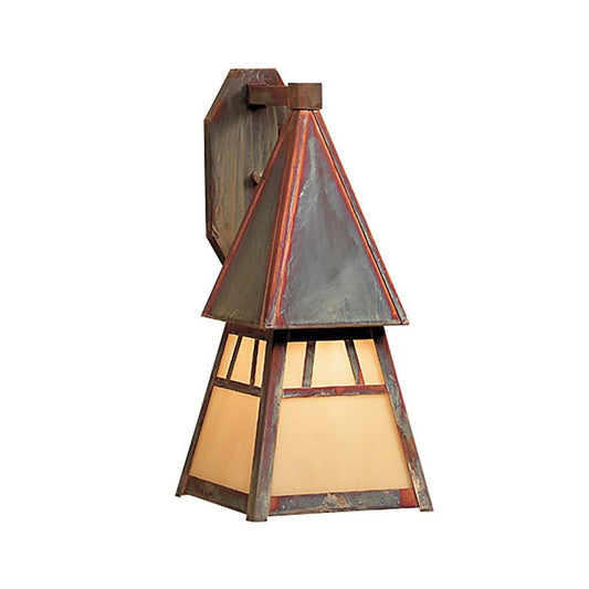 6″ Dartmouth Sconce - DS-6TN-RC - Raw Copper by Arroyo Craftsman