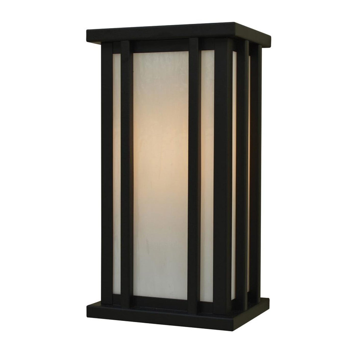 6″ Glencoe Flush Wall Mount - GLS-6WO-BZ - Bronze by Arroyo Craftsman