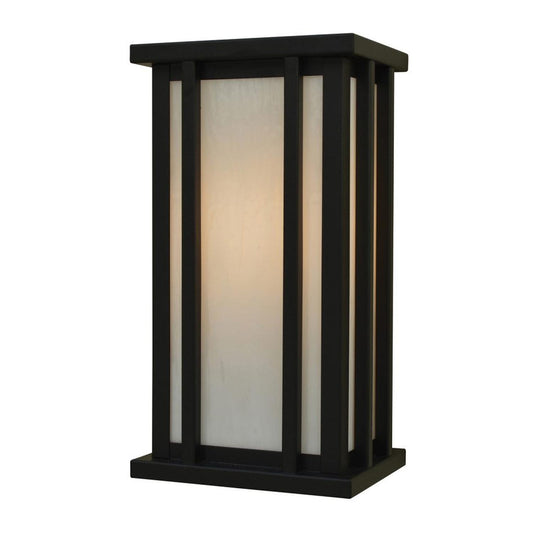 6″ Glencoe Flush Wall Mount - GLS-6WO-BZ - Bronze by Arroyo Craftsman