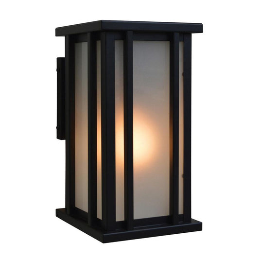 6″ Glencoe Wall Mount - GLB-6F-BK - Satin Black by Arroyo Craftsman