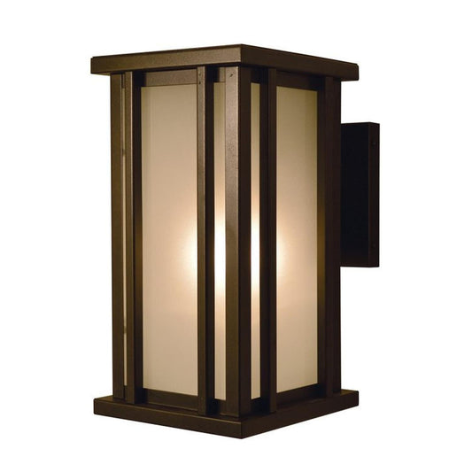 6″ Glencoe Wall Mount - GLB-6F-RB - Rustic Brown by Arroyo Craftsman