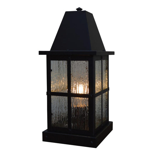 6″ Hartford Column Mount - HC-6RM-BK - Satin Black by Arroyo Craftsman