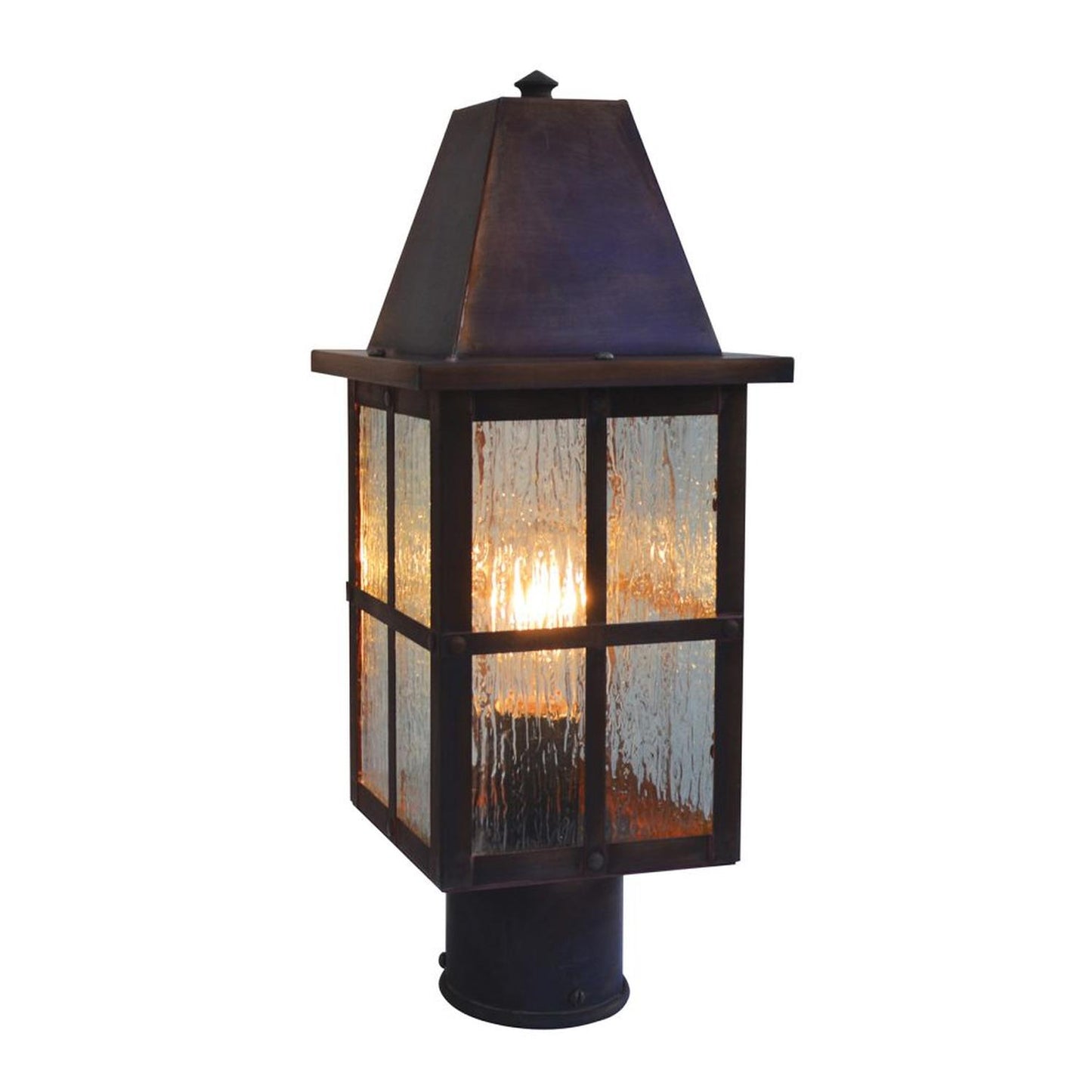 6″ Hartford Post Mount - HP-6RM-RC - Raw Copper by Arroyo Craftsman