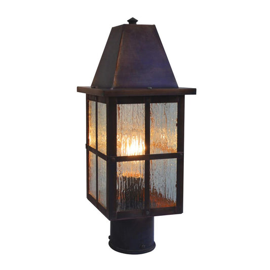 6″ Hartford Post Mount - HP-6RM-RC - Raw Copper by Arroyo Craftsman