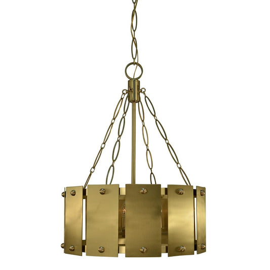 6-Light Brushed Brass Barrington Dining Chandelier - 5866 BR by Framburg