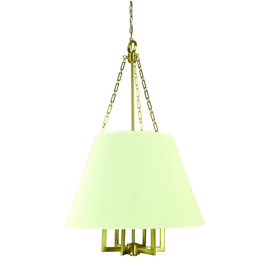 6-Light Brushed Brass Bistro Foyer Chandelier - 5606 BR by Framburg
