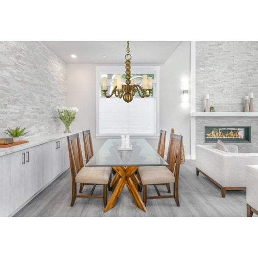 6-Light Brushed Brass Louisville Dining Chandelier - 5986 BR by Framburg