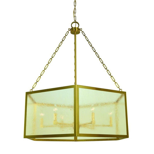 6-Light Brushed Brass Mila Foyer Chandelier - 5916 BR by Framburg