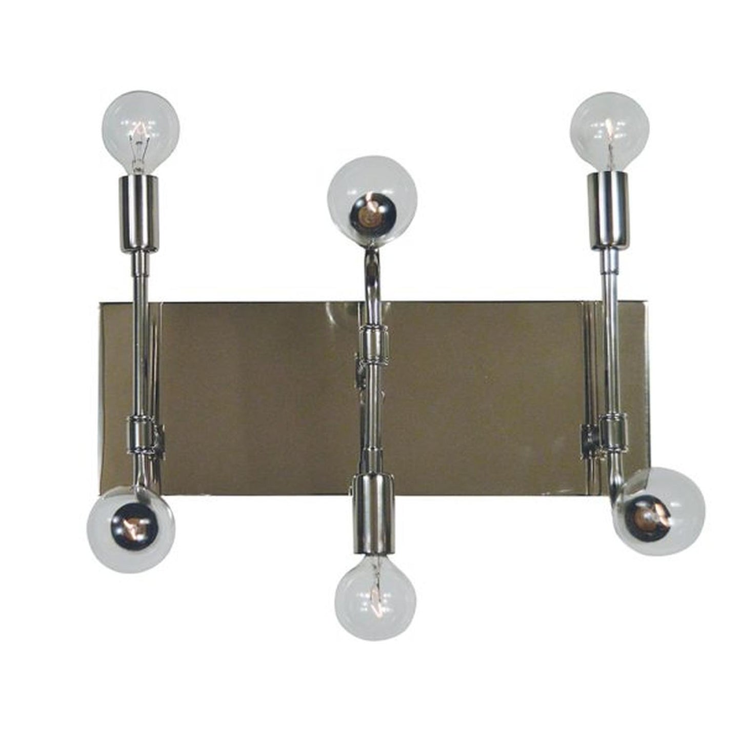 6-Light Fusion Sconce - 5018 PN/MBLACK by Framburg