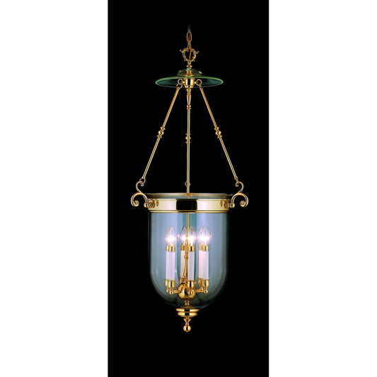 6-Light Polished Brass Jamestown Foyer Chandelier - 7406 PB by Framburg
