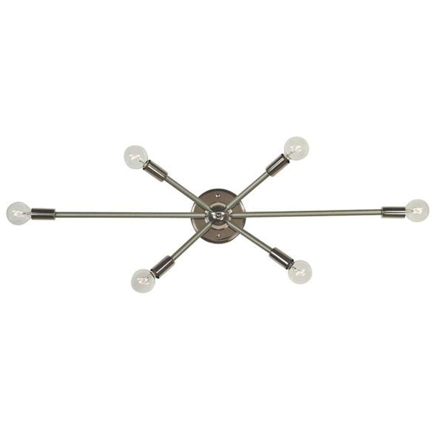 6-Light Simone Sconce - 5016 PN/SP by Framburg