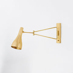 Northford Sconce by Hudson Valley Lighting, Dimmable Steel Wall Light, Aged Brass & Distressed Bronze Finish