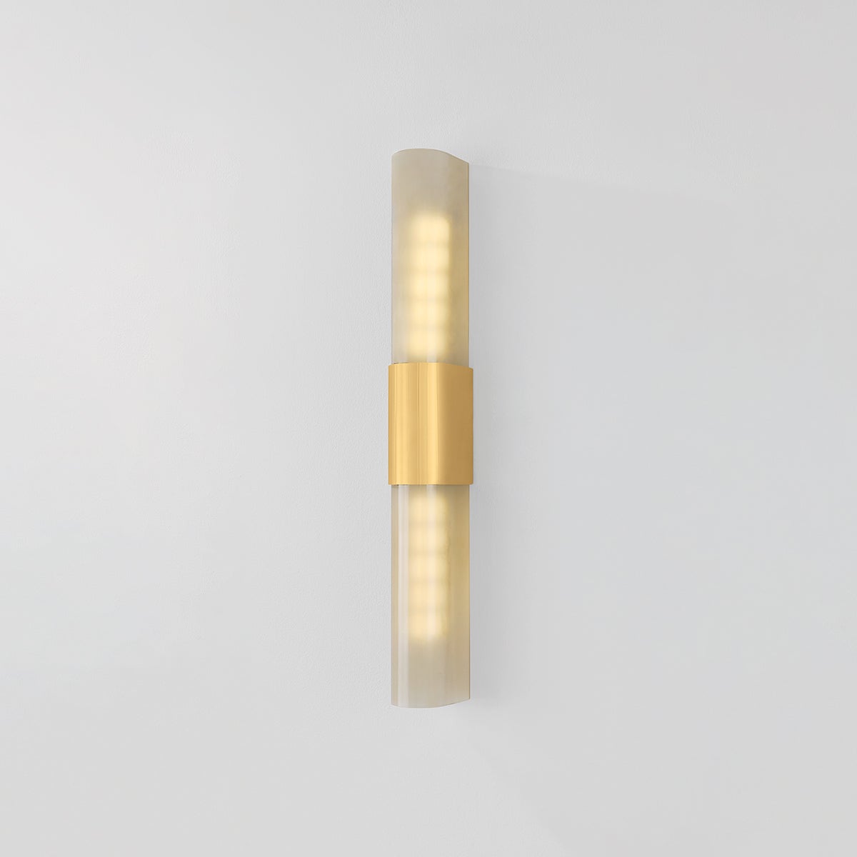 Somersville 2-Light Wall Sconce by Hudson Valley Lighting - Aged Brass Finish with Bronze Glass Shade