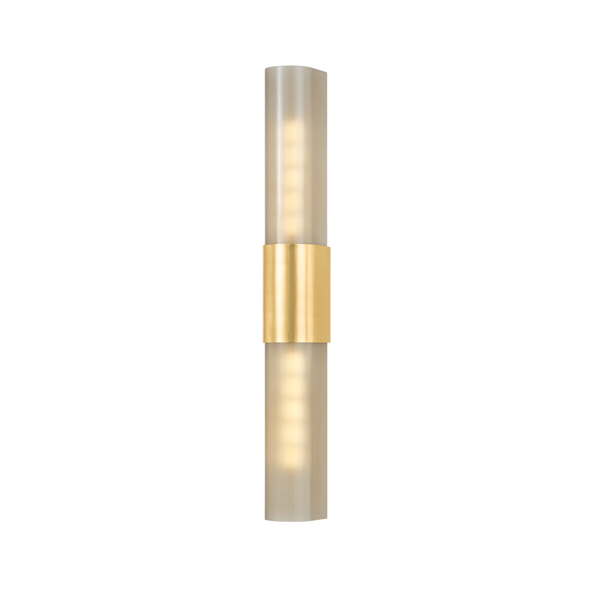 Somersville 2-Light Wall Sconce by Hudson Valley Lighting - Aged Brass Finish with Bronze Glass Shade