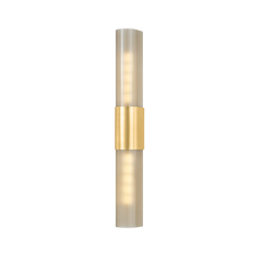 Somersville 2-Light Wall Sconce by Hudson Valley Lighting - Aged Brass Finish with Bronze Glass Shade
