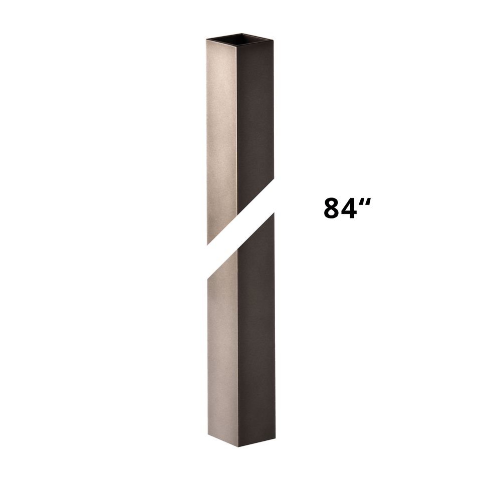 7' Square Outdoor Post by Hubbardton Forge - Durable, UL Wet Rated with Multiple Finish Options