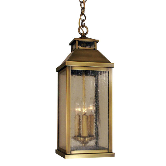 7″ Canterbury Long Body Pendant - CAH-7LCS-AB - Antique Brass by Arroyo Craftsman