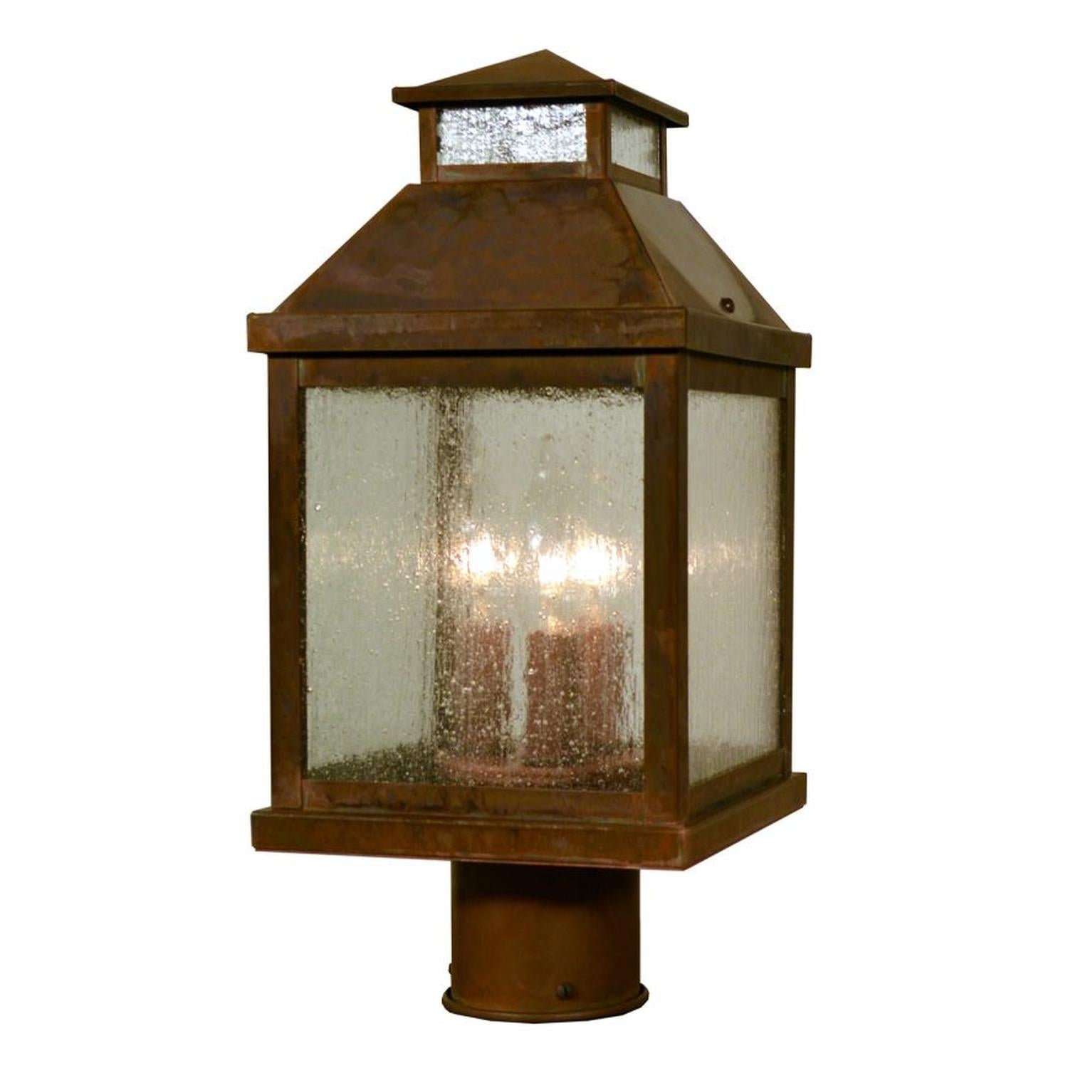 7″ Canterbury Post Mount - CAP-7CS-RC - Raw Copper by Arroyo Craftsman