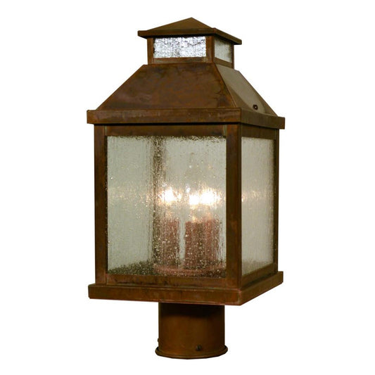 7″ Canterbury Post Mount - CAP-7CS-RC - Raw Copper by Arroyo Craftsman