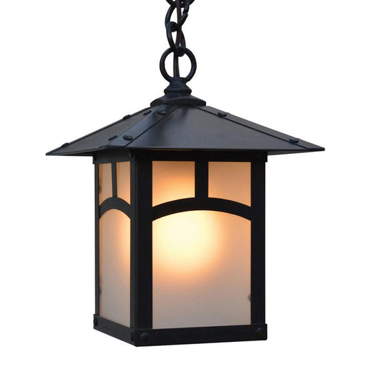 7″ Evergreen Pendant With Classic Arch Overlay - EH-7AF-BZ - Bronze by Arroyo Craftsman