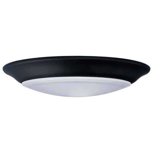 7 inch - LED Disk Light - 5-CCT Selectable 27K/3K/35K/4K/5K - Black Finish - Satco 62-1804