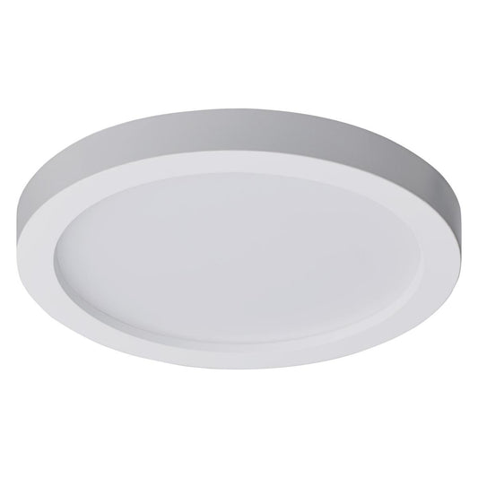 7 Inch - LED Flush Mount Fixture - Surface Mount - Round - 16 Watt - 3000K - White Finish - 6pk - Satco 62-1752