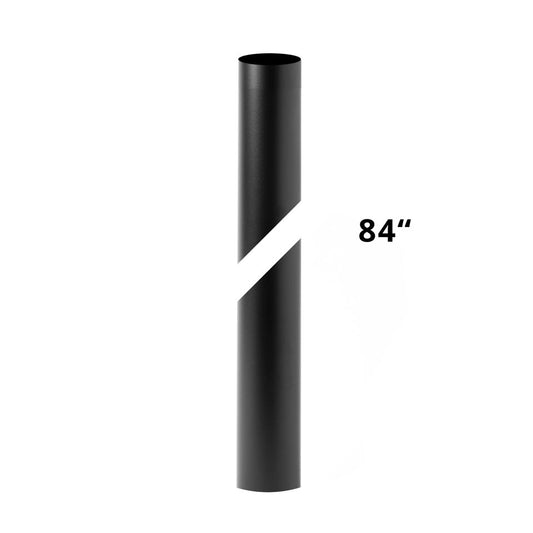 7' Round Outdoor Post - Coastal Black by Hubbardton Forge